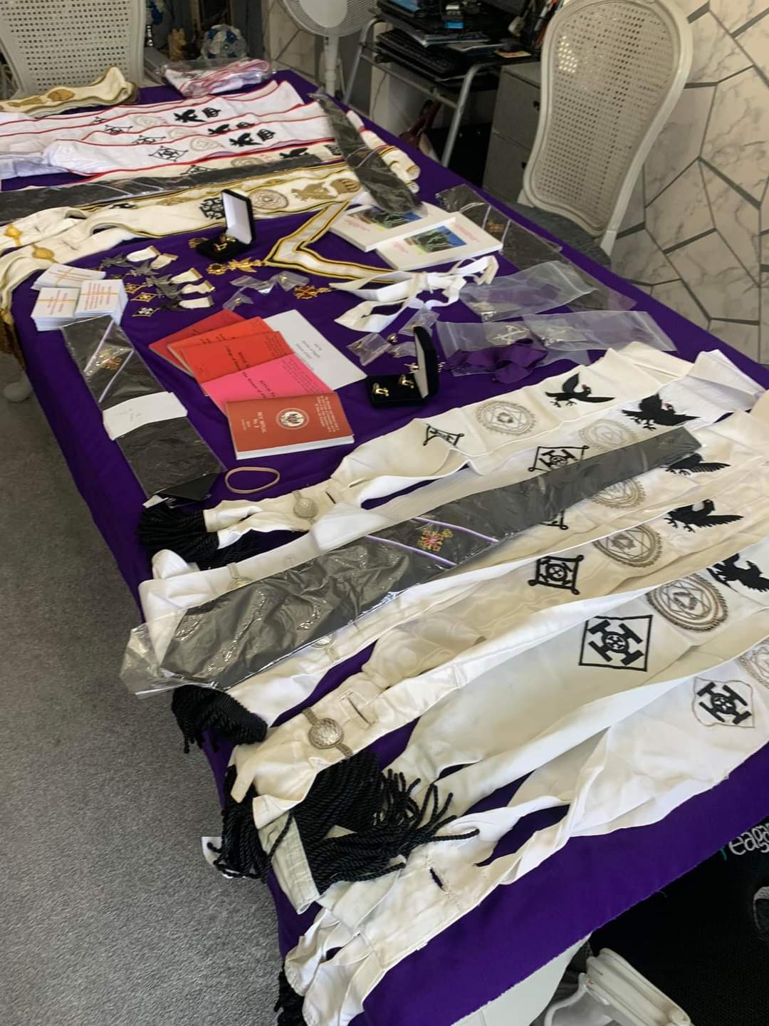 Divisional regalia available from the Warden of Regalia